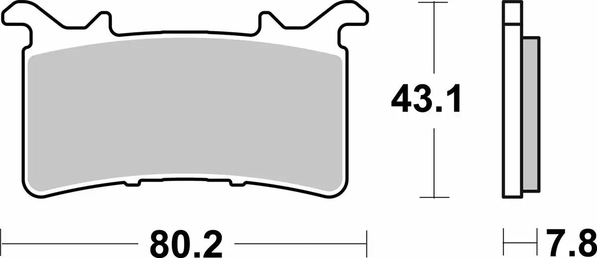SBS 985 DS-1 / DS-2 Dual Sinter Racing Brake Pads for Honda CBR1000RR-R Fireblade
