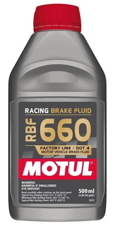 MOTUL DOT4 RBF 660 RACING BRAKE FLUID 0.5L