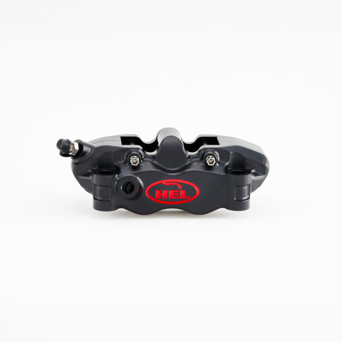 HEL V2 100mm Solid Billet 4 Piston Front Radial Brake Calipers with Finned Back