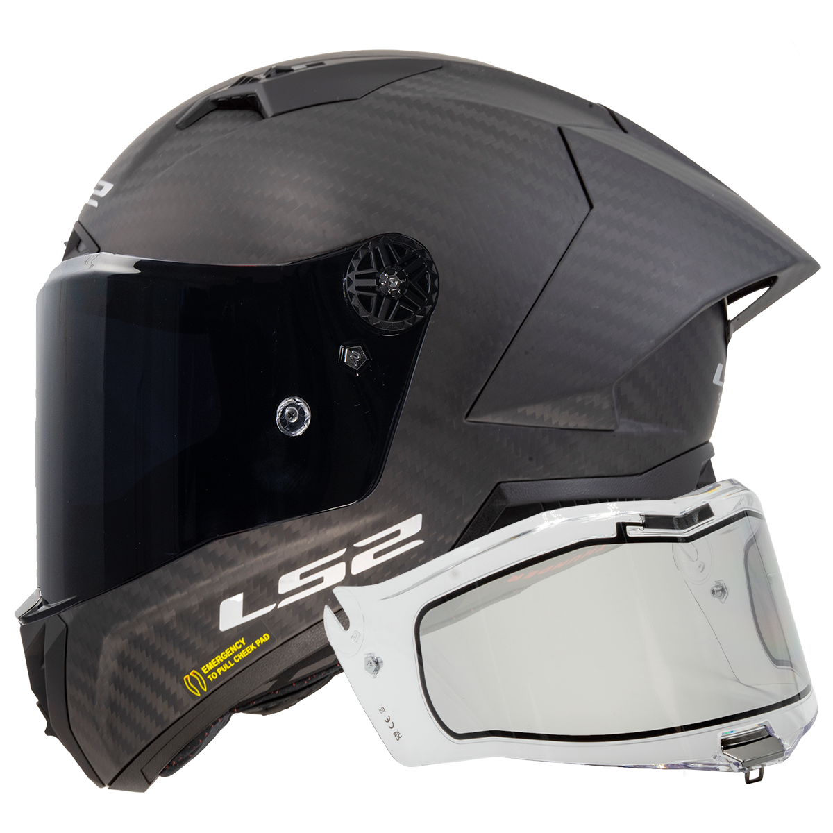LS2 Thunder GP Aero Helmet IRID — Gp Aero Matt — Clear Homologated