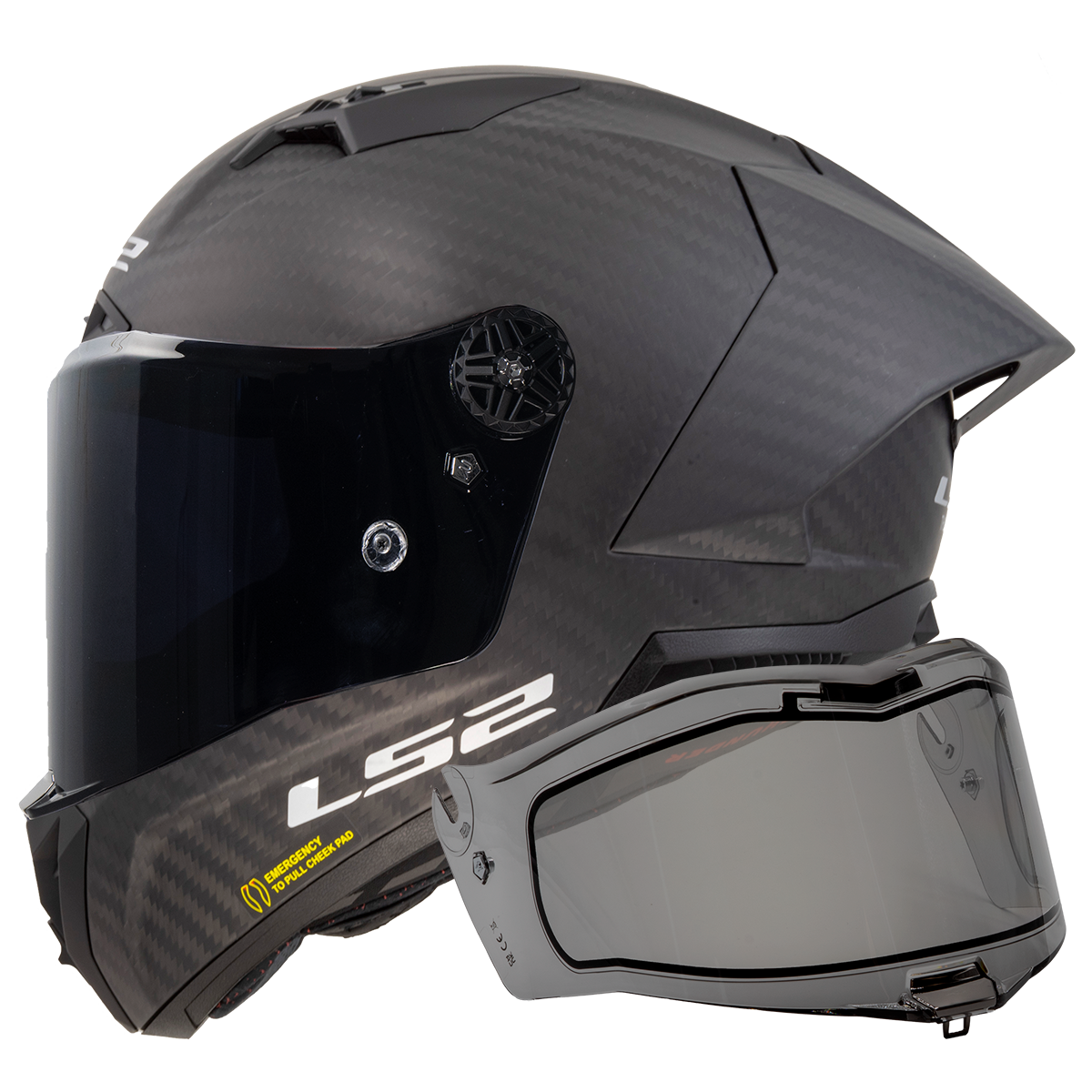 LS2 Thunder GP Aero Helmet IRID — Gp Aero Matt — Clear Homologated — alternate view