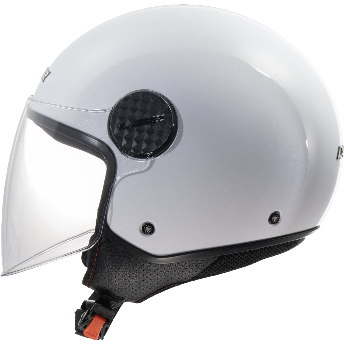 LS2 Sphere Lux II OF558 Open Face Helmet — Solid White Gloss