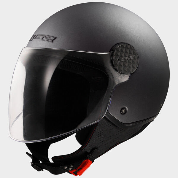 LS2 Sphere Lux II OF558 Open Face Helmet — Solid Matt Titanium Matt — alternate view