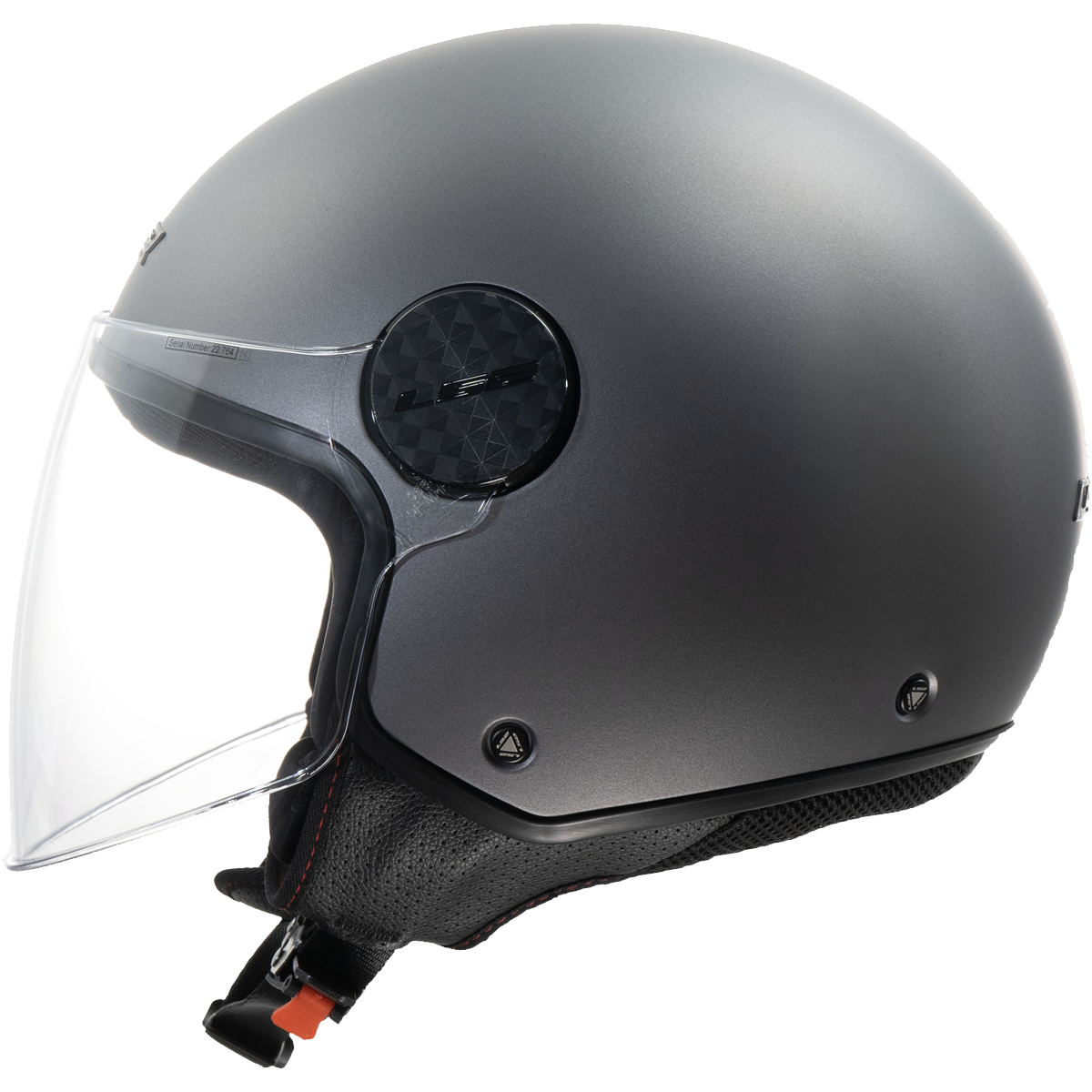 LS2 Sphere Lux II OF558 Open Face Helmet — Solid Matt Titanium Matt — alternate view
