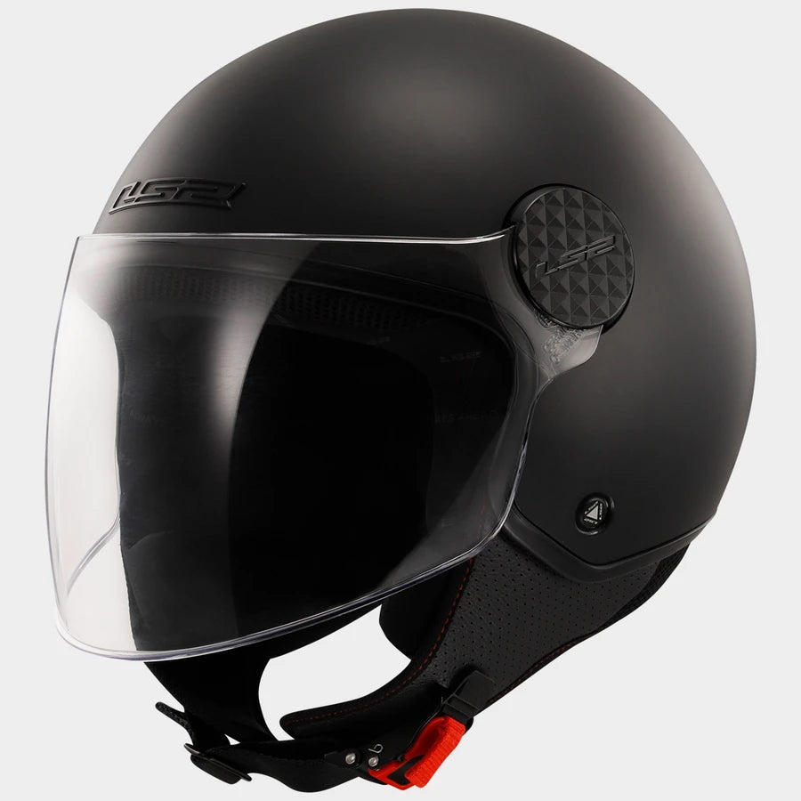 LS2 Sphere Lux II OF558 Open Face Helmet — Solid Matt Black Matt — alternate view