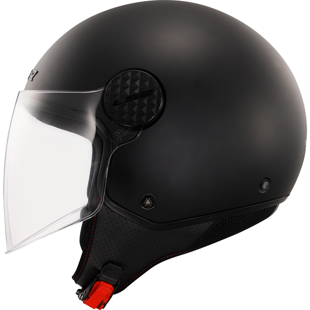 LS2 Sphere Lux II OF558 Open Face Helmet — Solid Matt Black Matt — alternate view