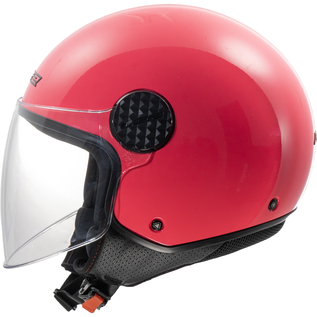 LS2 Sphere Lux II OF558 Open Face Helmet — Solid Fluo Pink Gloss