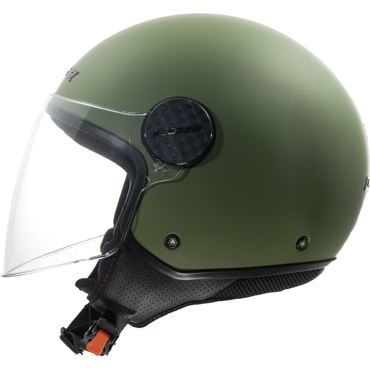 LS2 Sphere Lux II OF558 Open Face Helmet — Solid Matt Military Green Matt
