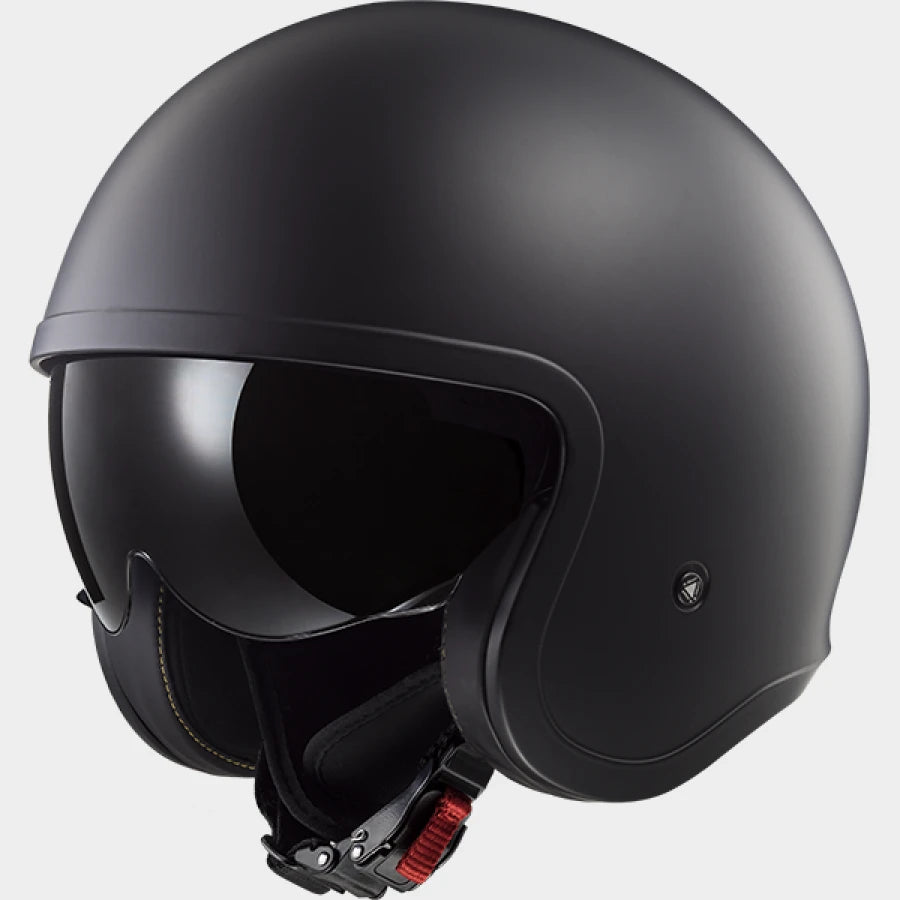 LS2 Spitfire II OF599 Open Face Helmet — Solid Matt Black Matt — alternate view