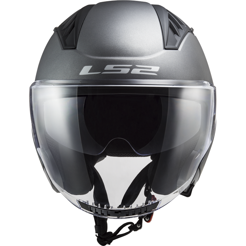LS2 Copter II OF600 Open Face Helmet — Solid Matt Titanium Matt
