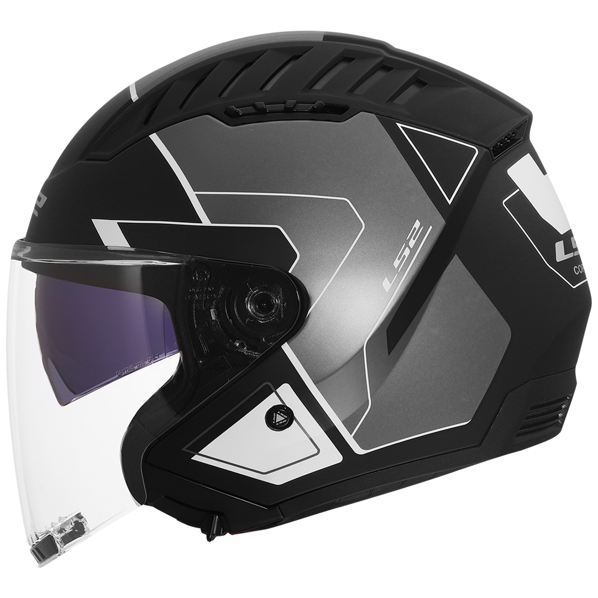 LS2 Copter II OF600 Open Face Helmet — Tango Grey Matt
