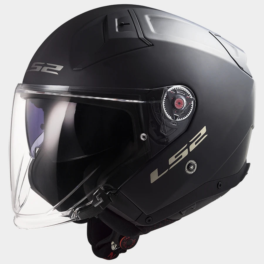 LS2 Infinity II OF603 Open Face Helmet — Solid Matt Black Matt — alternate view