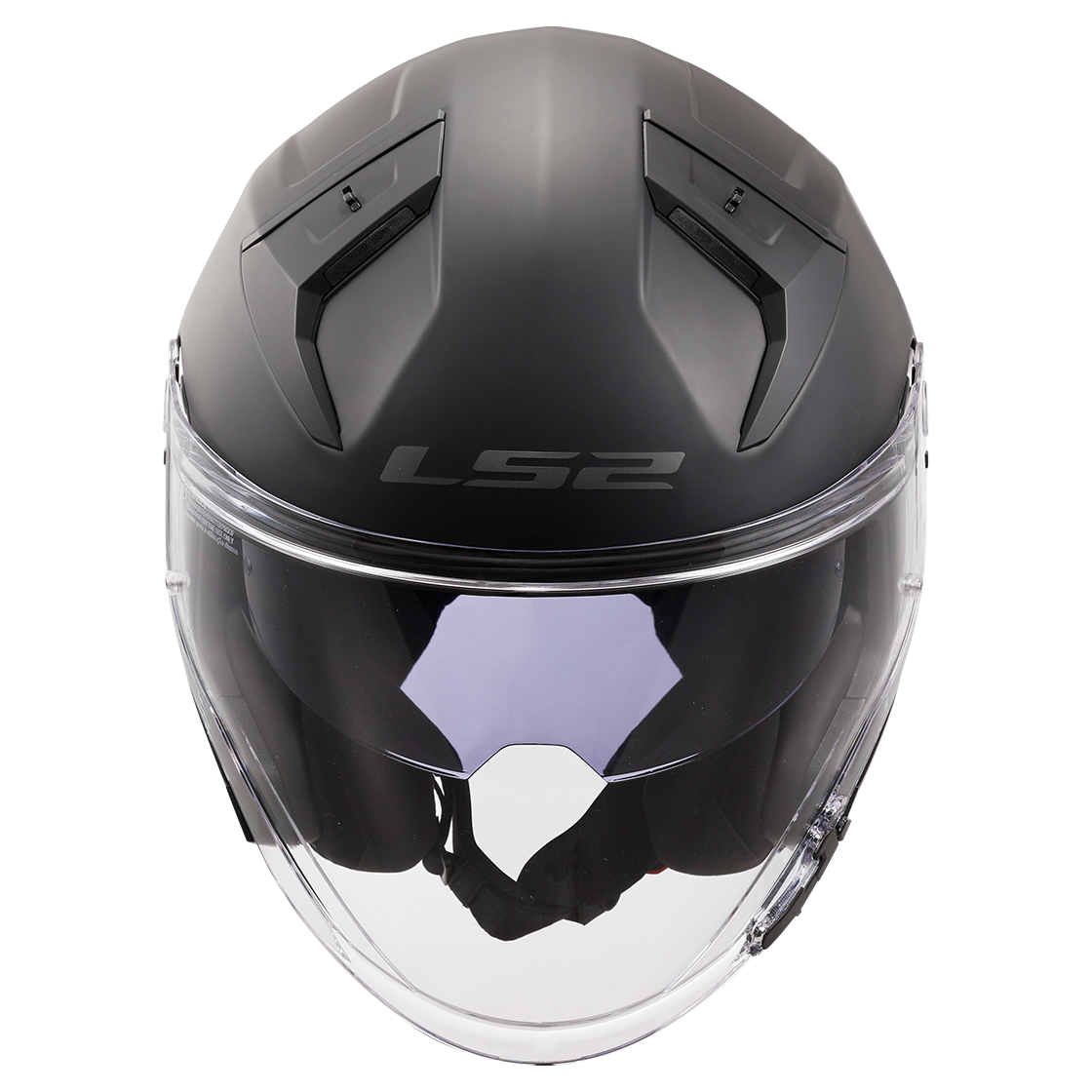 LS2 Infinity II OF603 Open Face Helmet — Solid Matt Black Matt