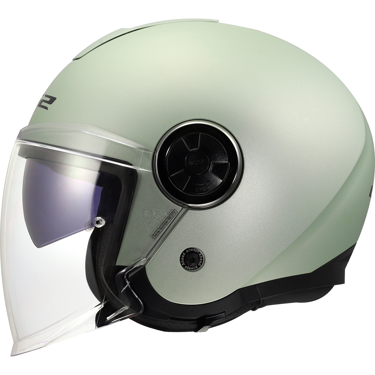 LS2 Classy OF620 Open Face Helmet — Solid Grey Comet Matt
