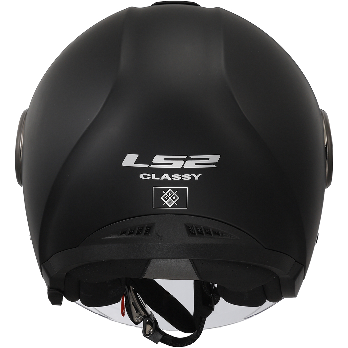 LS2 Classy OF620 Open Face Helmet — Solid Matt Black Matt — alternate view