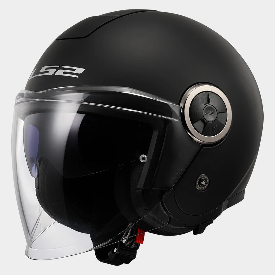 LS2 Classy OF620 Open Face Helmet — Solid Matt Black Matt — alternate view