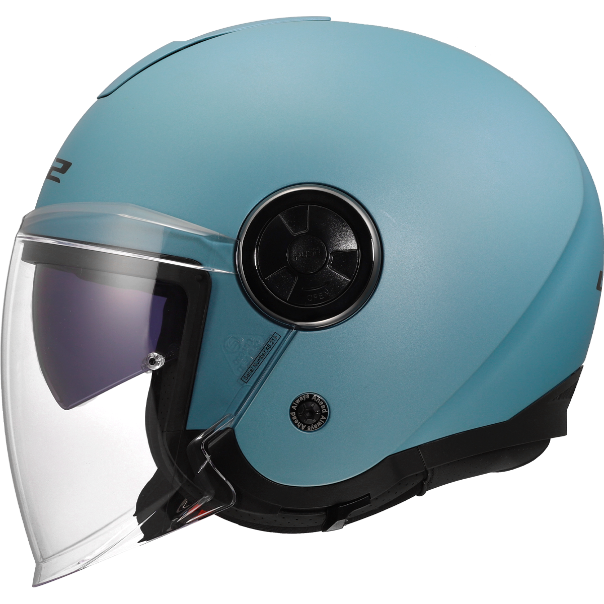 LS2 Classy OF620 Open Face Helmet — Solid Pearl Blue Matt