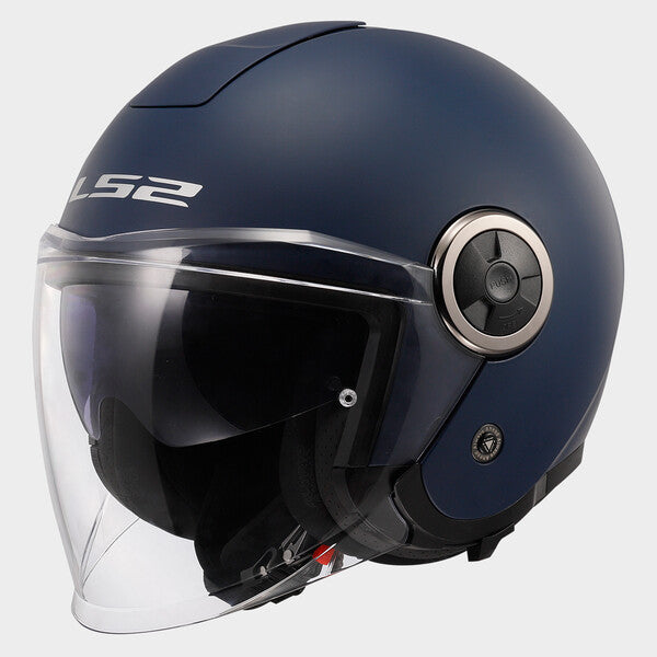LS2 Classy OF620 Open Face Helmet — Solid Matt Navy Blue Matt — alternate view