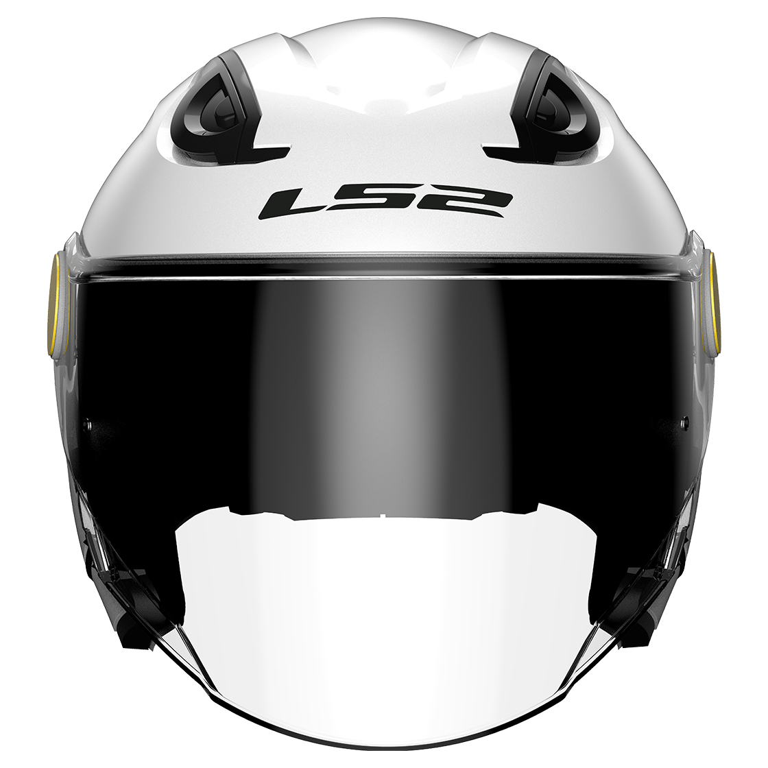 LS2 Funny II OF622 Junior Open Face Helmet — Solid White Gloss