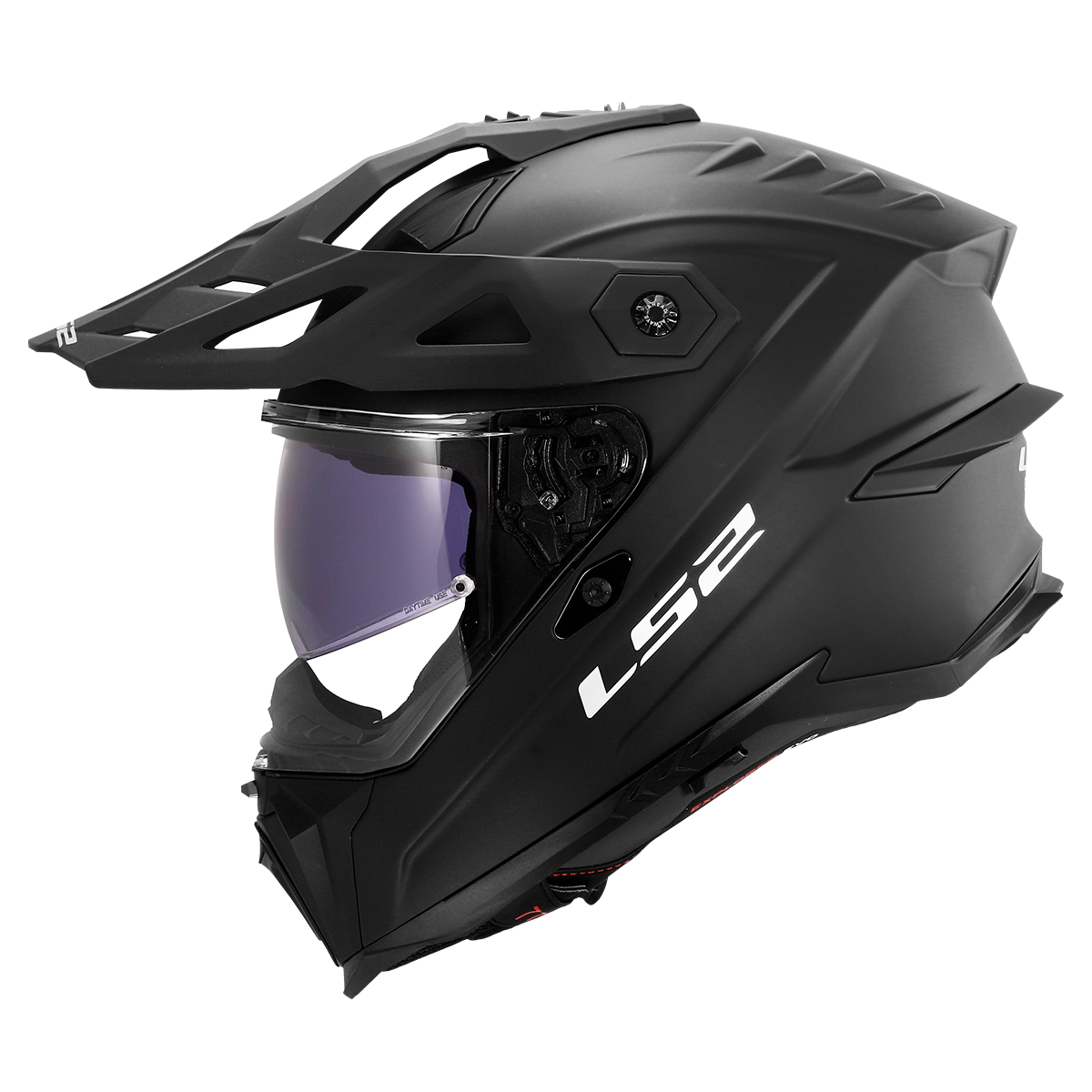 LS2 Explorer Evo MX707 Adventure Helmet — Solid Matt Black Matt — alternate view