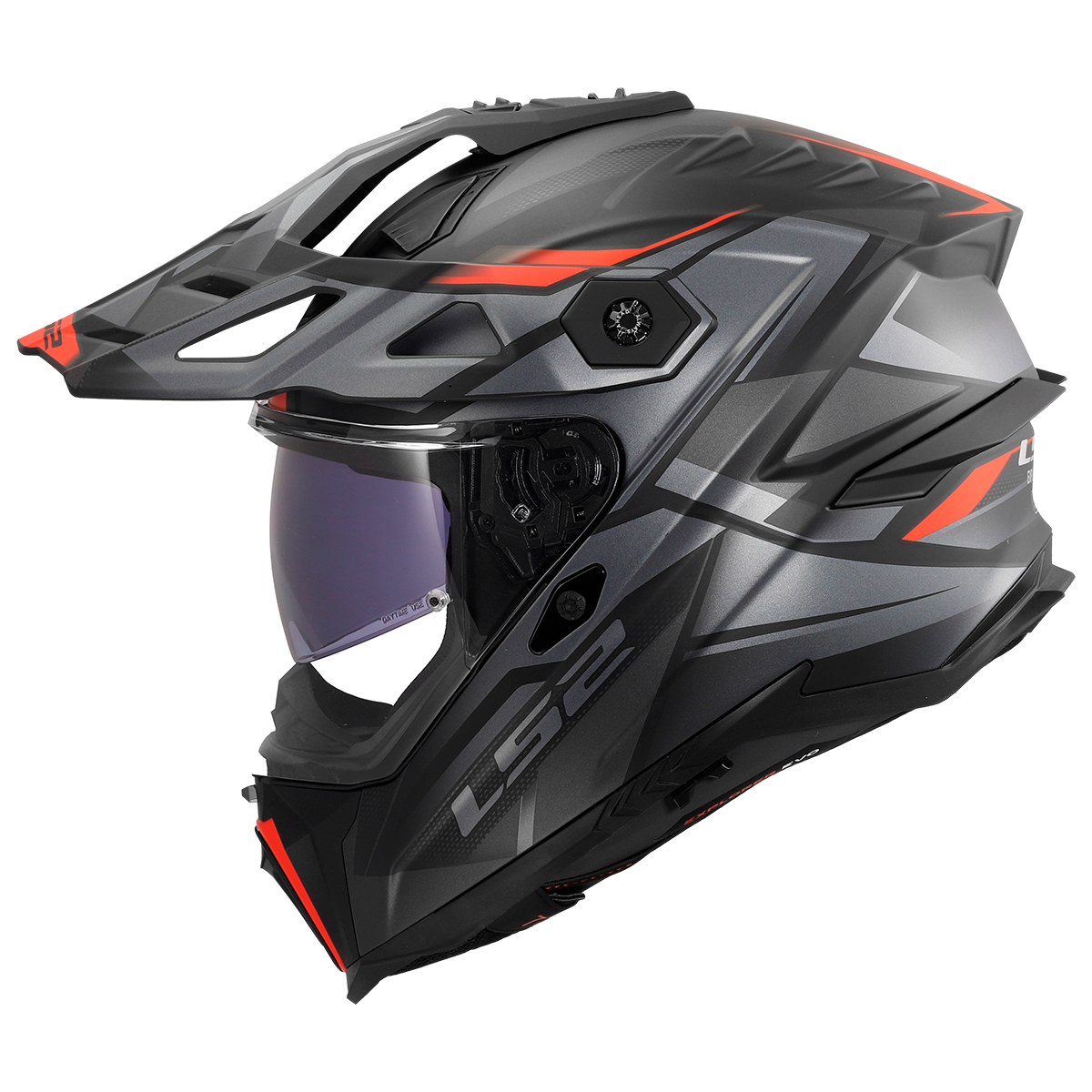 LS2 Explorer Evo MX707 Adventure Helmet — Talux Grey Matt
