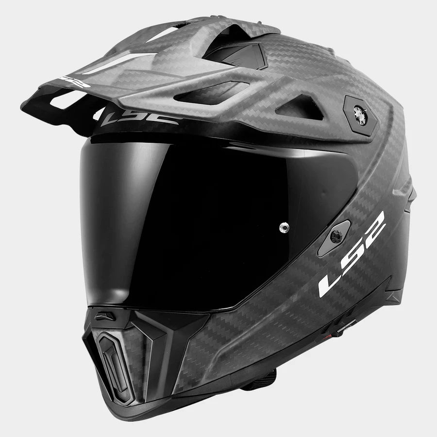 LS2 Explorer Evo Carbon MX707 Adventure Helmet — Solid Carbon Matt — alternate view