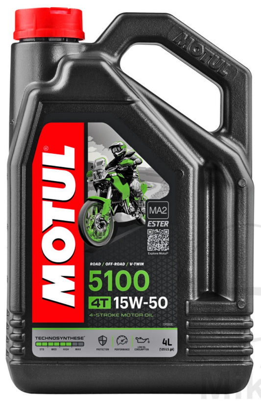 MOTUL 4-Stroke Semi-Synthetic 5100 15W50 Engine Oil