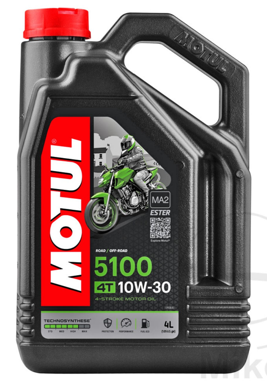 MOTUL 4-Stroke Semi-Synthetic 5100 10W30 Engine Oil