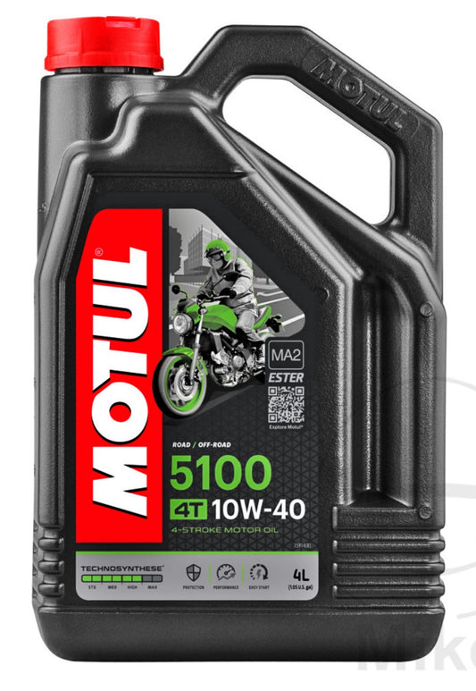 MOTUL 4-Stroke Semi-Synthetic 5100 10W40 Engine Oil