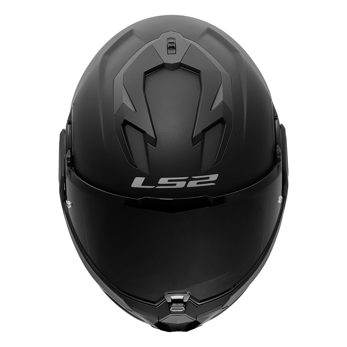 LS2 Valiant Gear FF912 Modular Helmet — Solid Matt Black Matt
