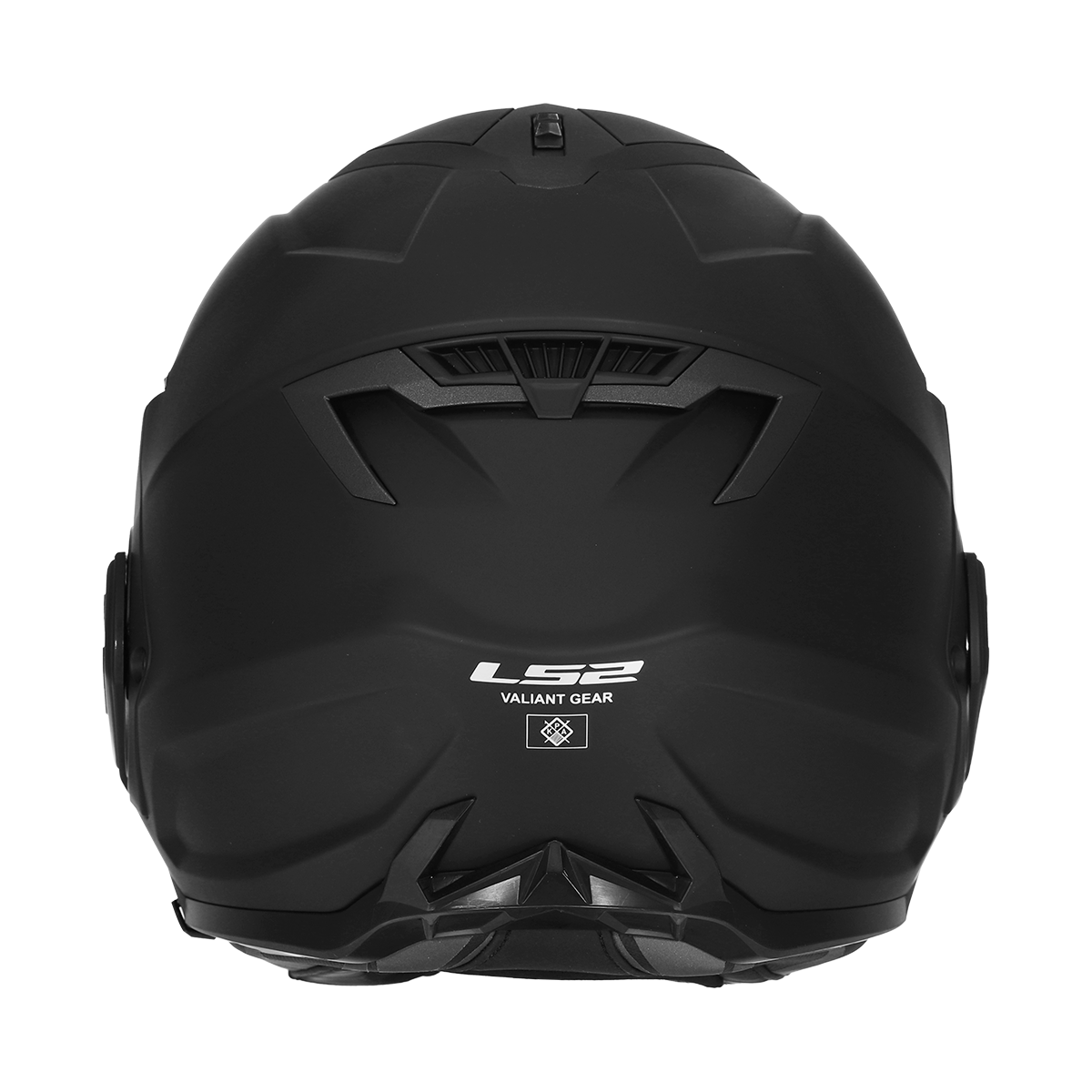LS2 Valiant Gear FF912 Modular Helmet — Solid Matt Black Matt — alternate view