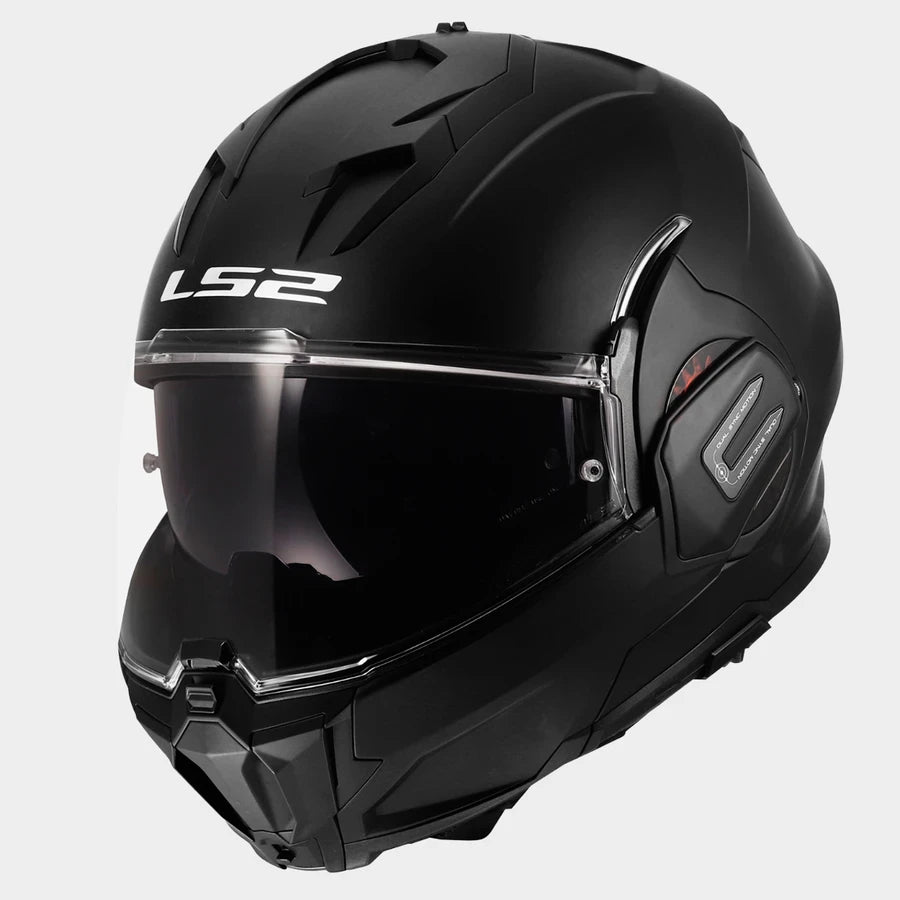 LS2 Valiant Gear FF912 Modular Helmet — Solid Matt Black Matt — alternate view