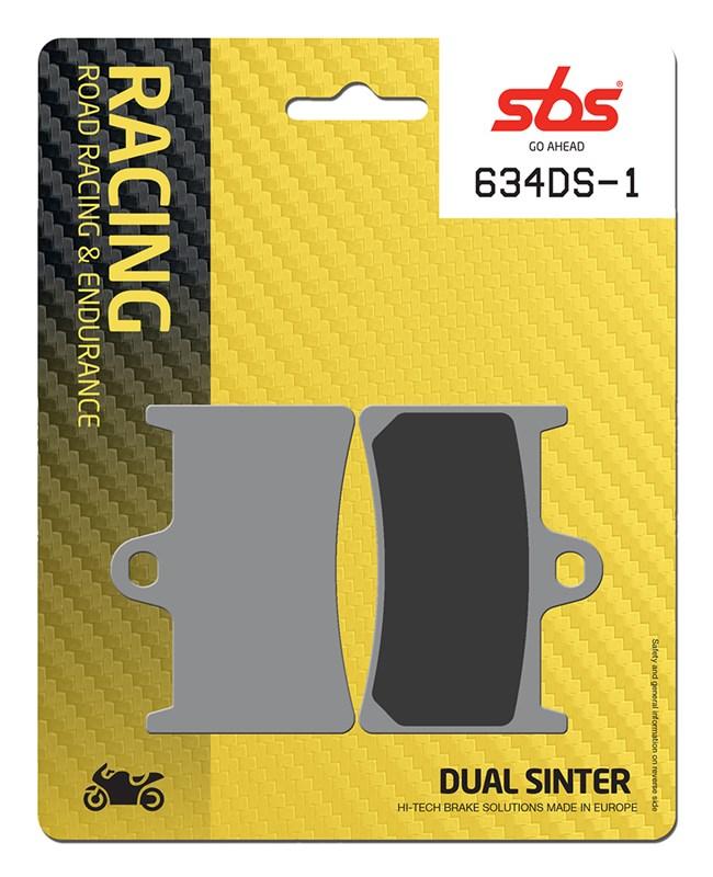 SBS 634 DS-1 / DS-2 Dual Sinter Racing Brake Pads for Yamaha R1 / R1M / R6 / R7