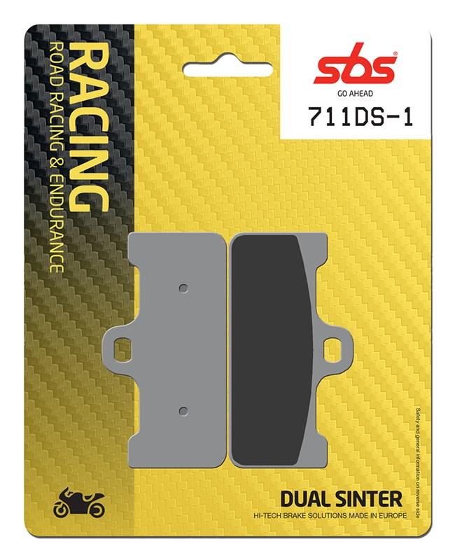 SBS 711 DS-1 / DS-2 Dual Sinter Racing Brake Pads for Brembo / Nissin Racing Calipers