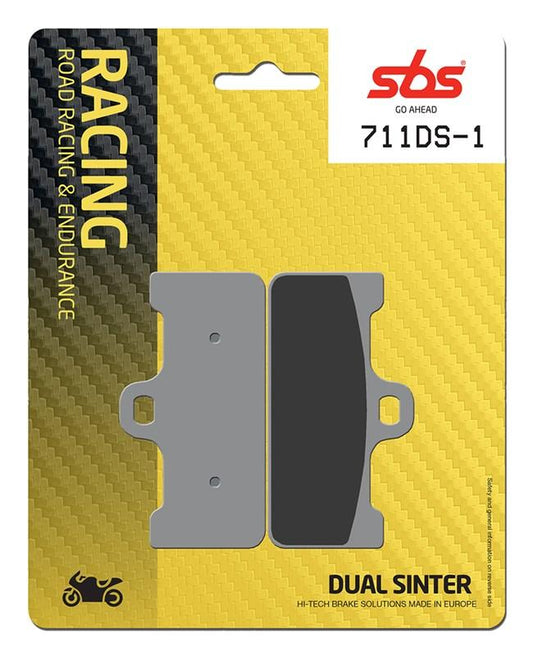 SBS 711 DS-1 / DS-2 Dual Sinter Racing Brake Pads for Brembo / Nissin Racing Calipers