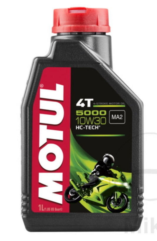 MOTUL 4-Stroke Semi-Synthetic 5000 10W30 Engine Oil (1L)