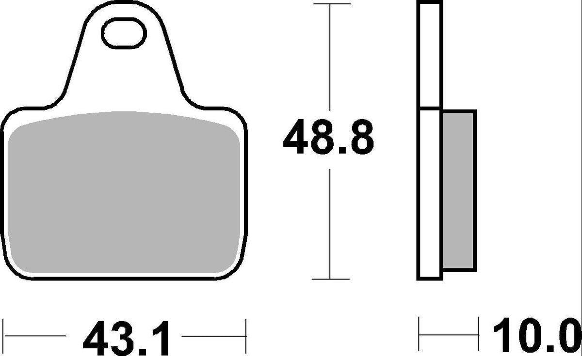 SBS 805 DS-1 / DS-2 Dual Sinter Racing Brake Pads for AP Racing / Accossato / Brembo Racing / PVM