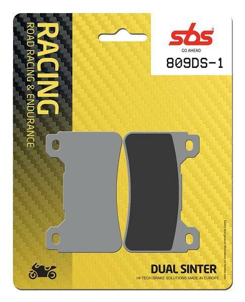 SBS 809 DS-1 / DS-2 Dual Sinter Racing Brake Pads for Honda CBR600RR / CBR1000RR Fireblade