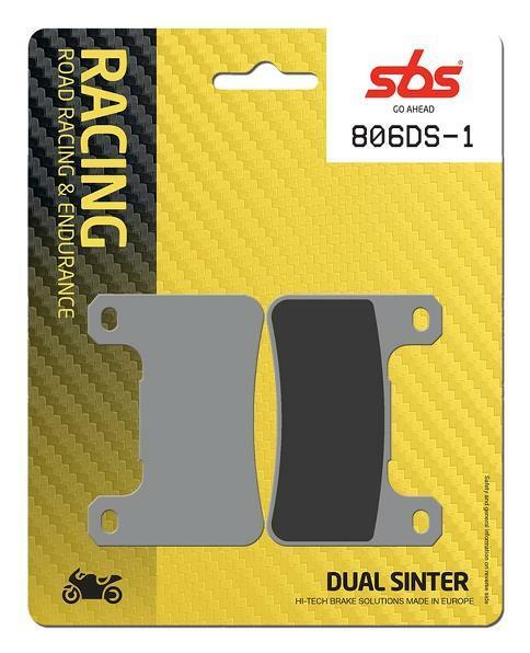 SBS 806 DS-1 / DS-2 Dual Sinter Racing Brake Pads for Kawasaki Ninja ZX-10R / H2 SX / ZX-4R / ZX-4RR