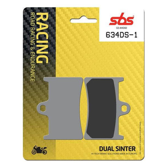 SBS 634DS Dual Sinter Racing Brake Pads (Single Pack) - DS1/DS2