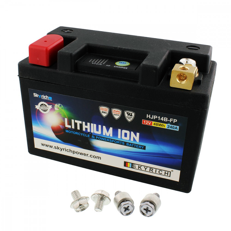 SKYRICH LTM7L LITHIUM ION BATTERY WITH VOLTAGE DISPLAY AND OVERCHARGE PROTECTION